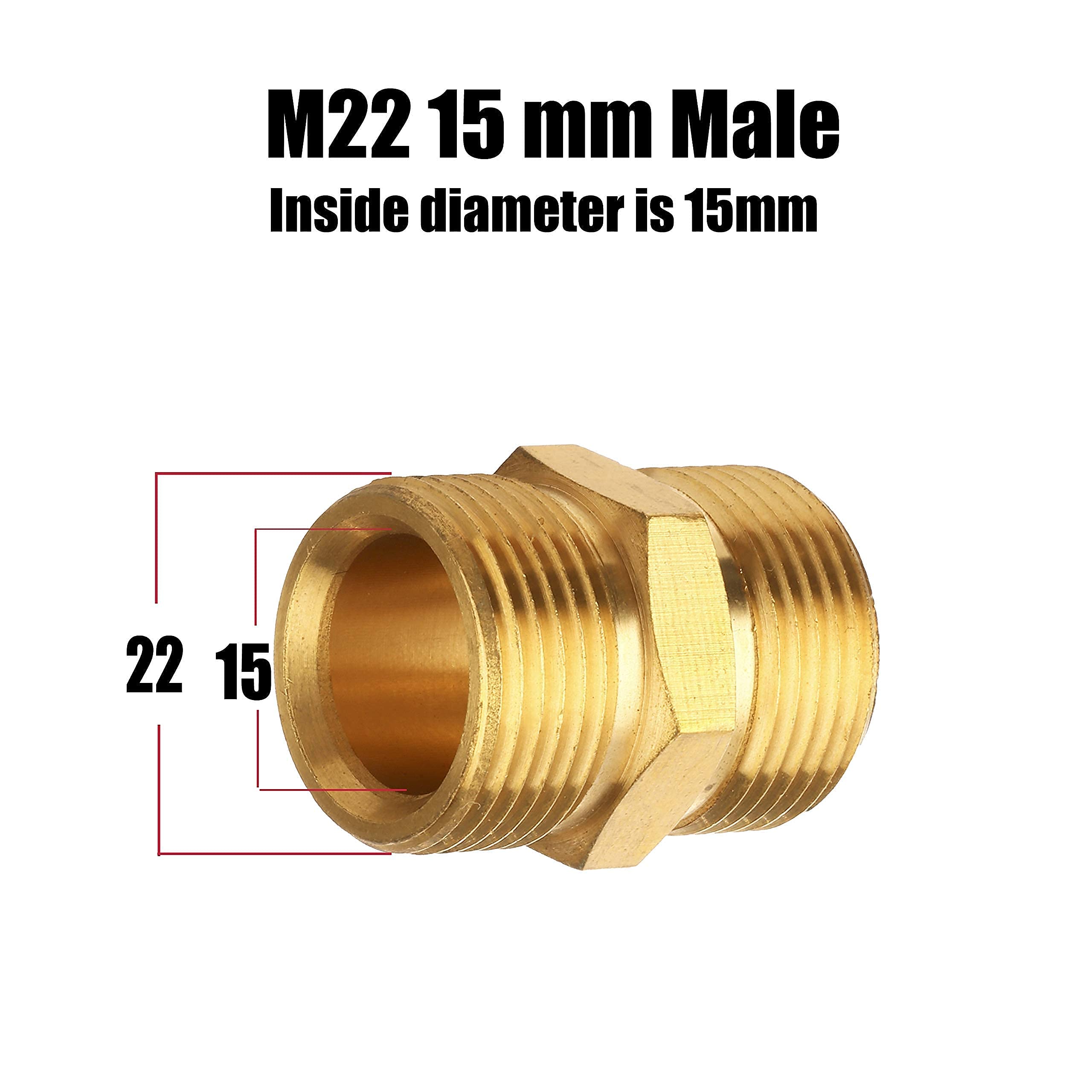 M MINGLE Pressure Washer Coupler 2-Pack - 4500 PSI High Pressure Quick Connect Fittings for Power Washer Accessories - Perfect for Car Washing, Deck Cleaning & Home Maintenance