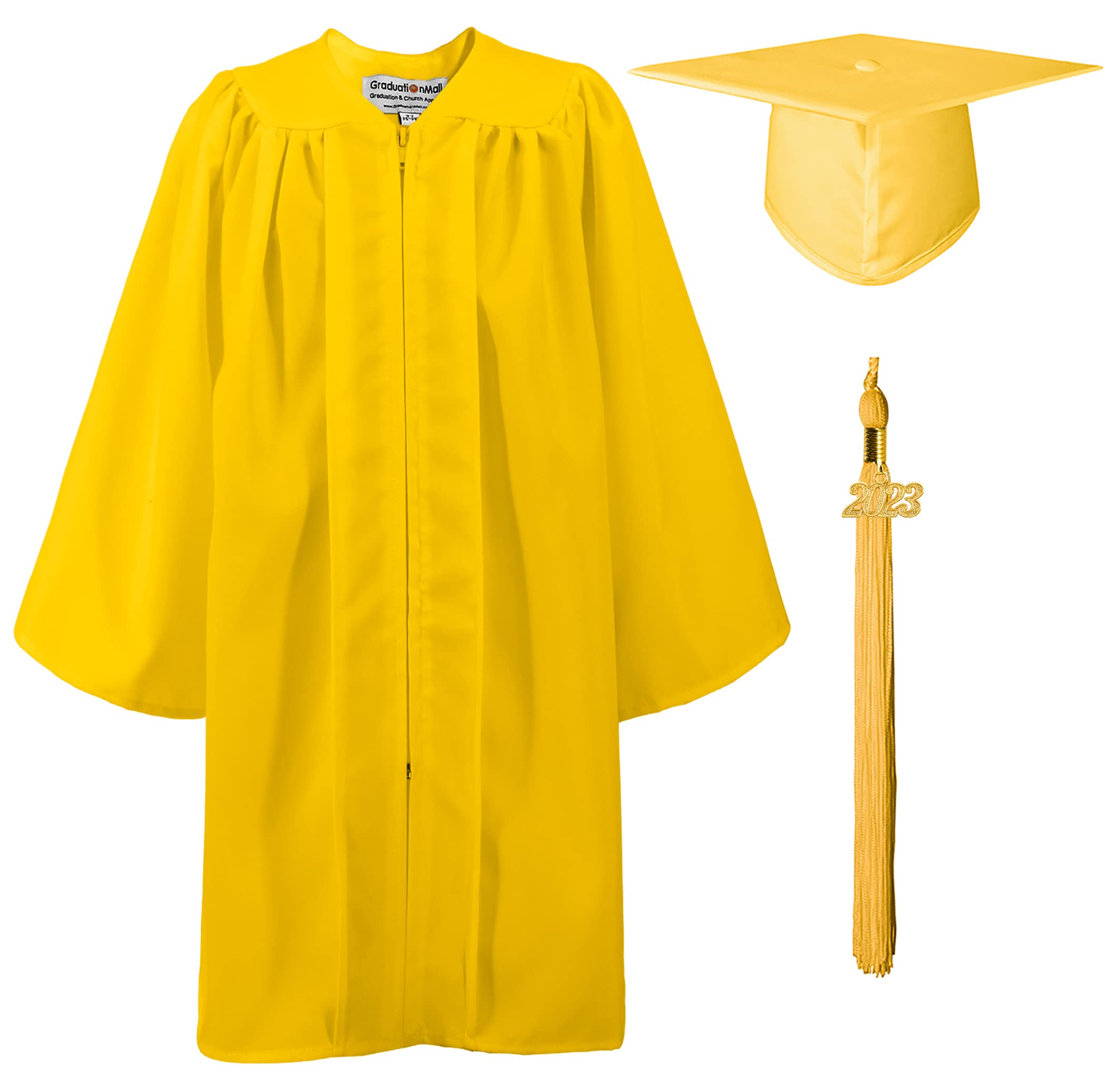 Matte Kindergarten Graduation Gown & Cap Set with 2023 Tassel - Preschool Graduation Ceremony Outfit for Boys Girls - Perfect for Kindergarten Commencement Photos and School Events