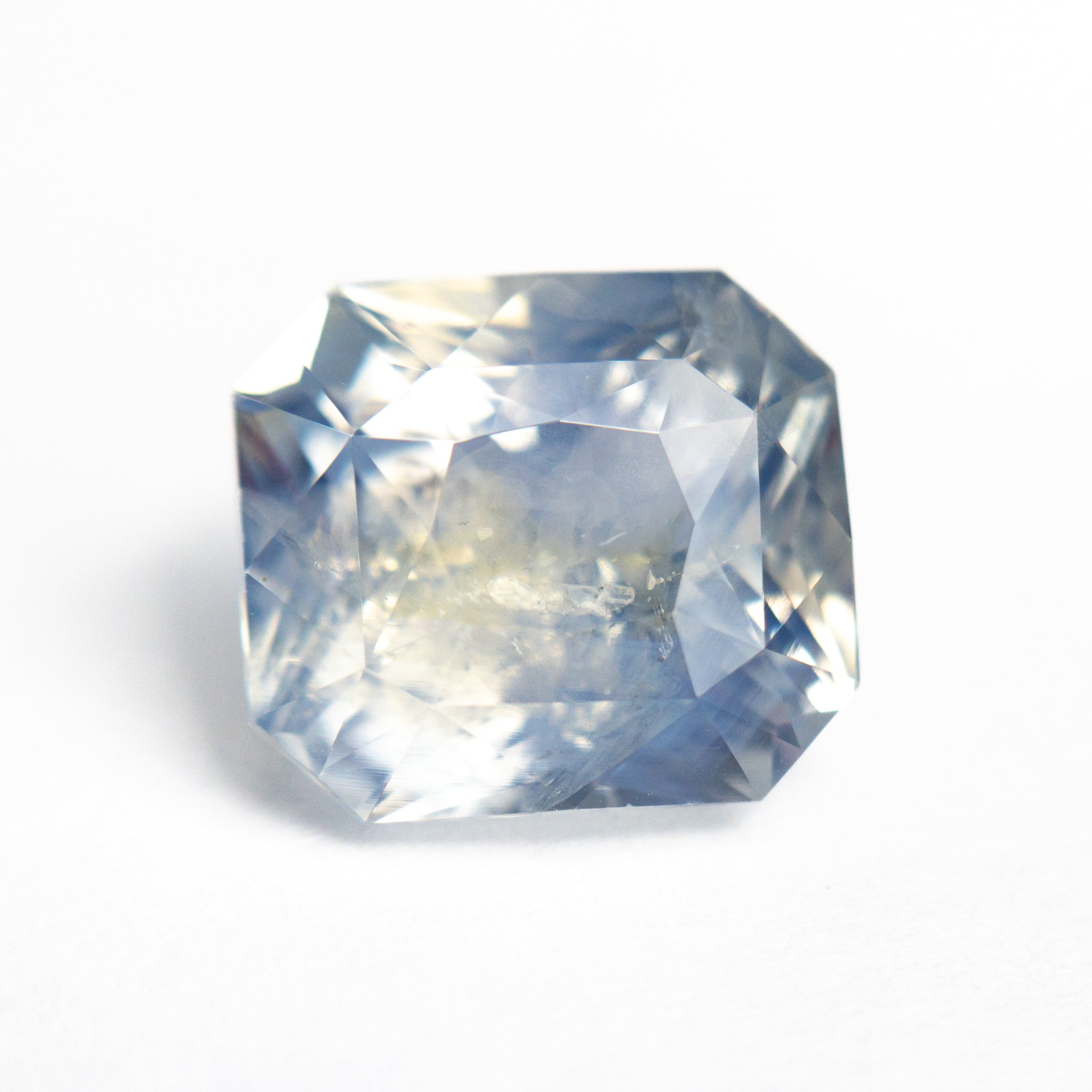 6.54ct Natural Blue Sapphire Gemstone - 10.32x9.16x7.03mm Cut Corner Rectangle Brilliant Cut for Jewelry Making, Engagement Rings & Fine Collections