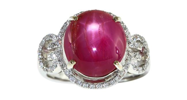 7.48 Carat Star Ruby Ring - Natural Gemstone Jewelry for Women - Perfect for Engagement, Anniversary & Special Occasion Gifts