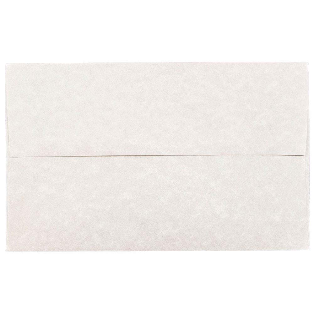 JAM PAPER A10 Parchment Invitation Envelopes 6x9.5 Inches - 1000 Pack Pewter Gray Recycled Wedding & Event Stationery - Perfect for Invitations, Greeting Cards, and Business Correspondence