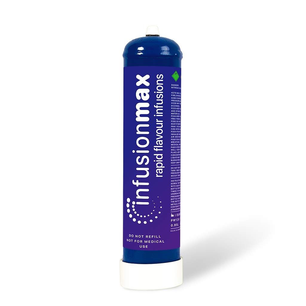 Premium 0.95L Cream Charger Cylinder - Food Grade N2O Whipped Cream Dispenser Cartridge - Perfect for Desserts, Coffee Toppings & Cocktail Garnishes