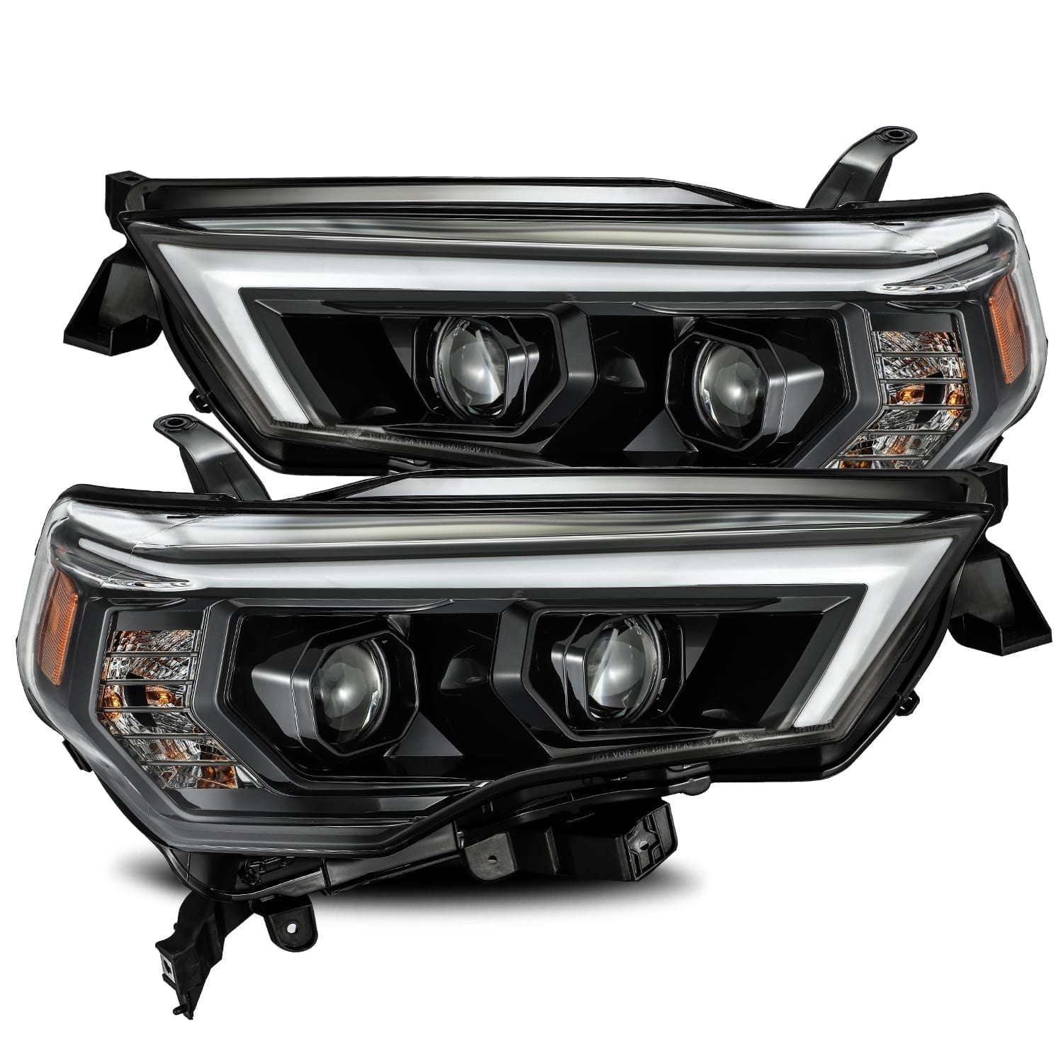 2014-2022 Toyota 4Runner LUXX Series LED Projector Headlights - Jet Black Alpha Rex 880720 - Upgrade for Night Driving & Off-Road Adventures