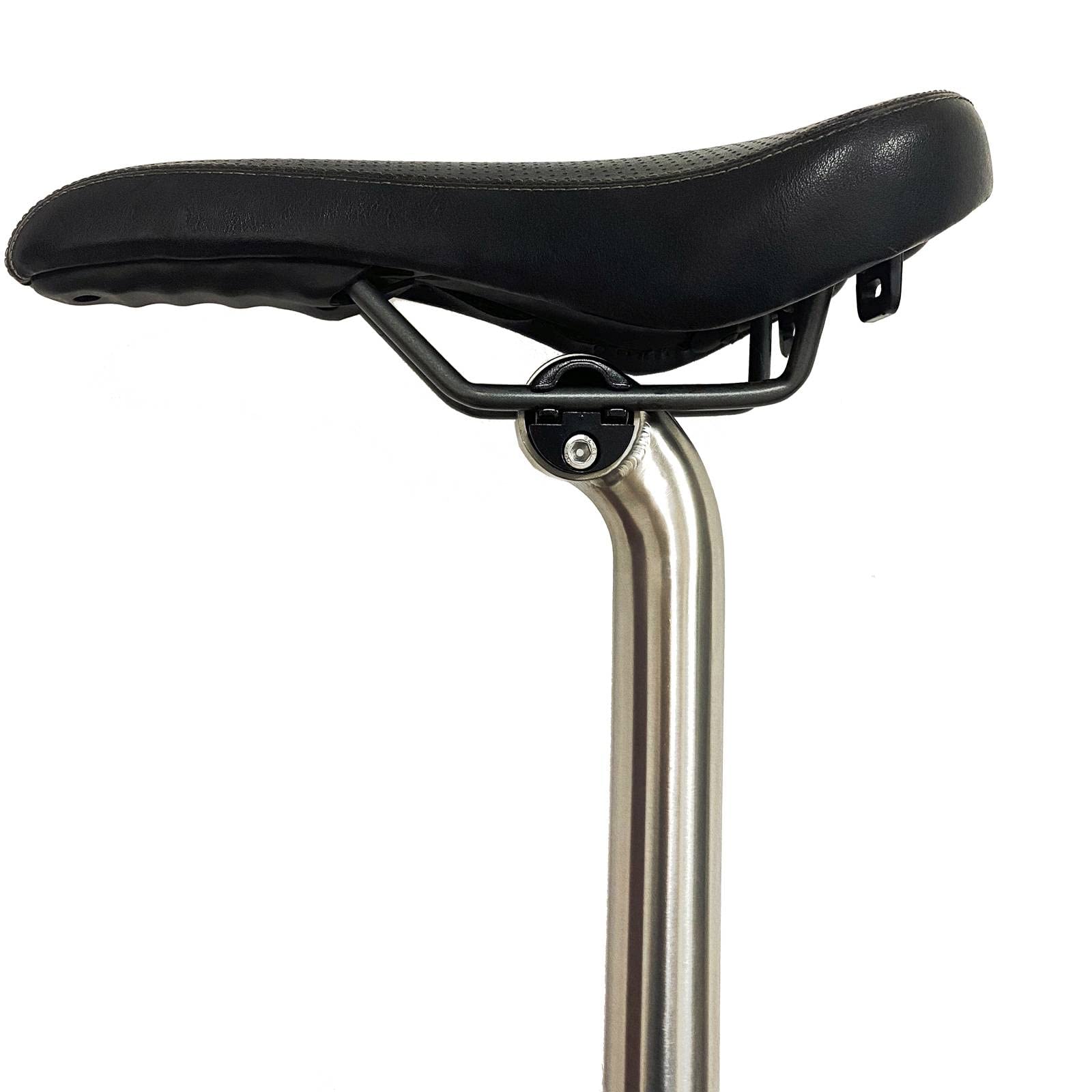 Premium Titanium Gooseneck Seat Post for Brompton Folding Bikes - 31.8mm Diameter, 550/580mm Length, Grade 9 Ti Material - Lightweight & Durable Bicycle Saddle Accessory for Urban Commuting & Travel