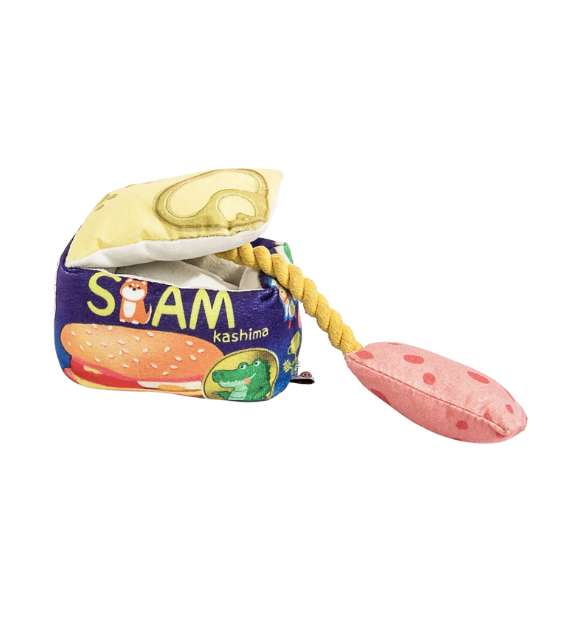 Durable Kashima Chew-Resistant Dog Toy - Luncheon Meat Shape for Aggressive Chewers | Interactive Pet Chew Toy for Large & Small Dogs | Indoor & Outdoor Play, Training Reward, Anxiety Relief