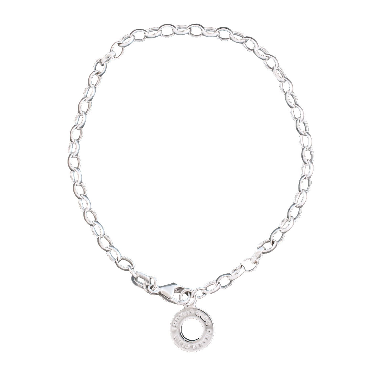 Thomas Sabo Sterling Silver Charm Anklet - 10.2 Inch Adjustable Ankle Bracelet for Women | Perfect for Everyday Wear, Gifts & Special Occasions