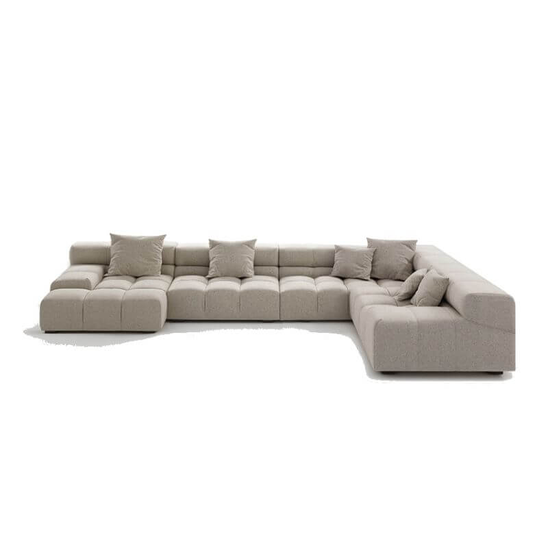 6-Person L-Shaped Reclining Sofa with Right Chaise - Perfect for Living Room, Home Theater & Family Gatherings