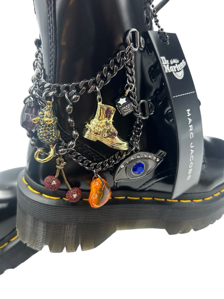 Dr. Martens x Marc Jacobs Vegan Jadon Charm Boots for Women - Size 5 | Punk Fashion, Vegan Leather, Platform Boots | Perfect for Streetwear & Alternative Outfits