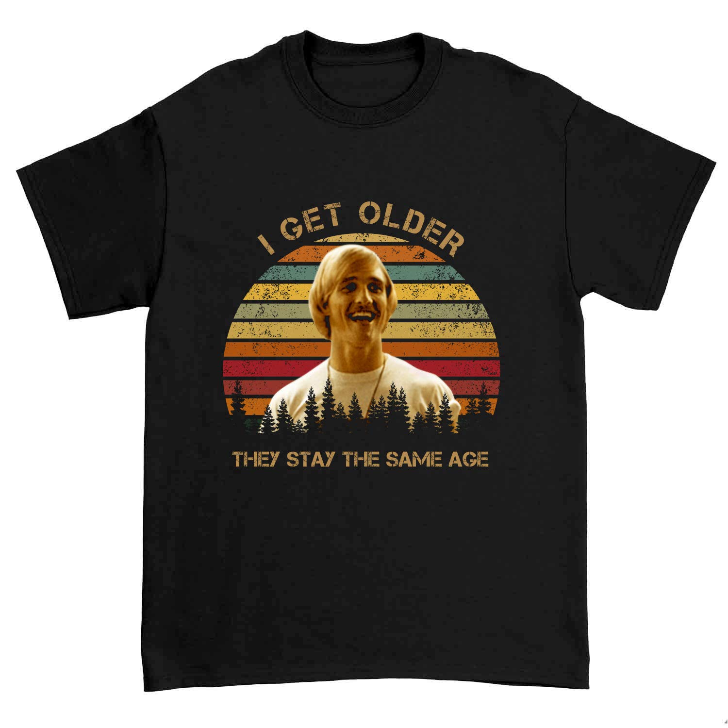Vintage Style 'I Get Older They Stay The Same Age' Funny T-Shirt - Retro Humor Tee for Casual Wear & Gifts