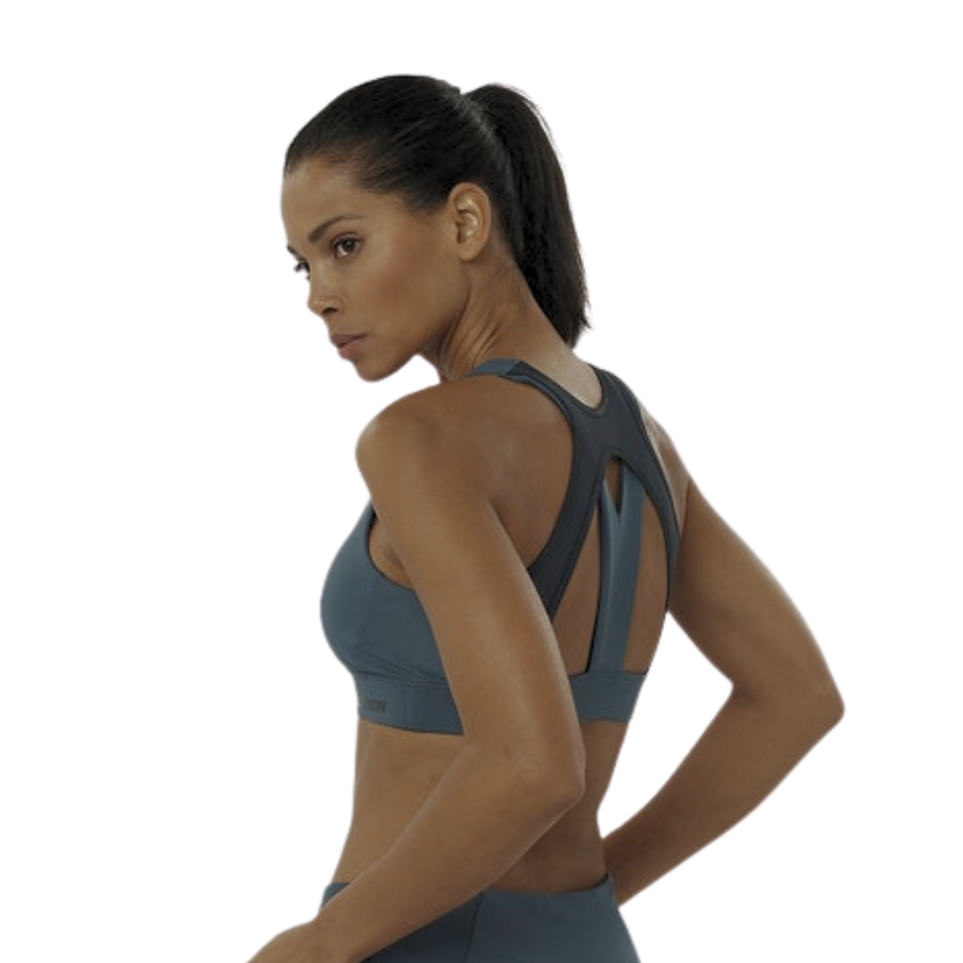 Salomon Women's Cross Run Sports Bra - High Impact Support for Running, Workouts & Fitness - Breathable & Moisture-Wicking Activewear for Gym, Yoga & Outdoor Activities