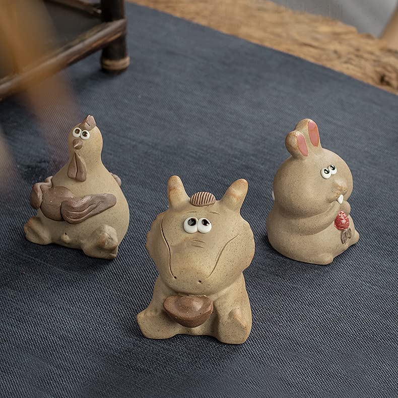 Chinese Zodiac Purple Clay Tea Pet Rabbit - Cute Spray Water Tea Accessory for Kung Fu Tea Sets - Home & Car Decor for Tea Lovers - Perfect for Tea Ceremonies & Shelf Displays