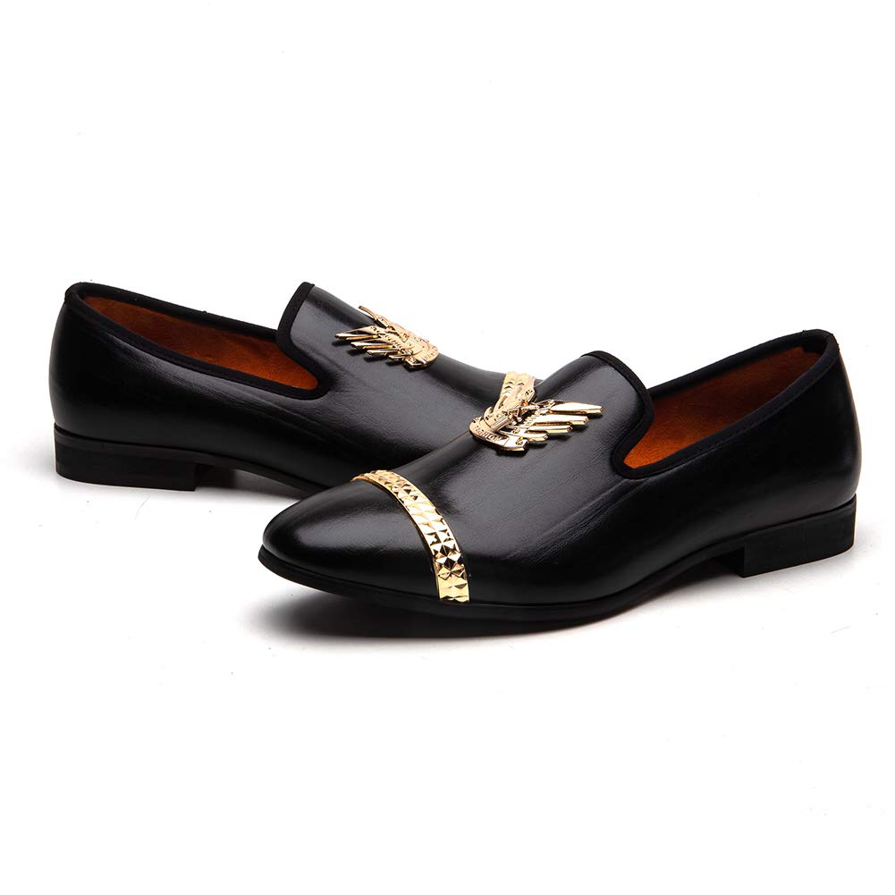 Luxury Men's Loafers - Premium Leather Wedding Dress Shoes for Groom, Formal Party & Business Occasions - Comfortable Slip-On Dress Shoes for Men