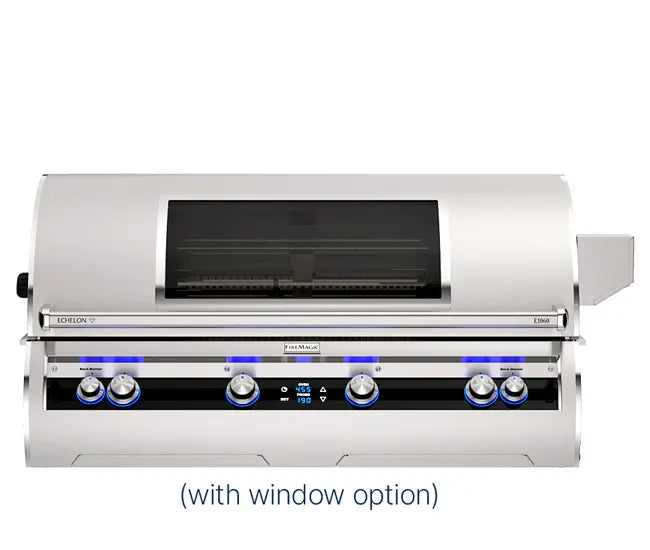 Fire Magic Echelon Diamond 48-Inch 4-Burner Built-In Natural Gas Grill (Model E1060I) - Perfect for Outdoor Kitchens, Backyard BBQs, and Patio Entertaining