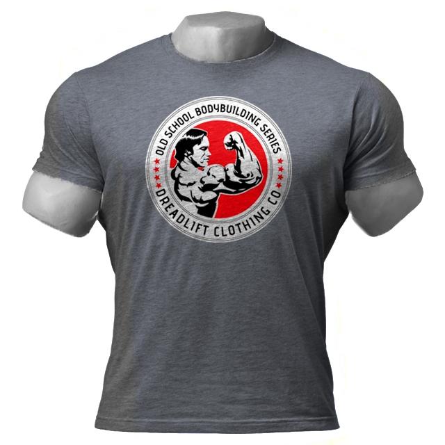 Vintage Dreadlift Oldschool Bodybuilding T-Shirt - Graphite Gray | Gym Workout & Bodybuilding Apparel for Men