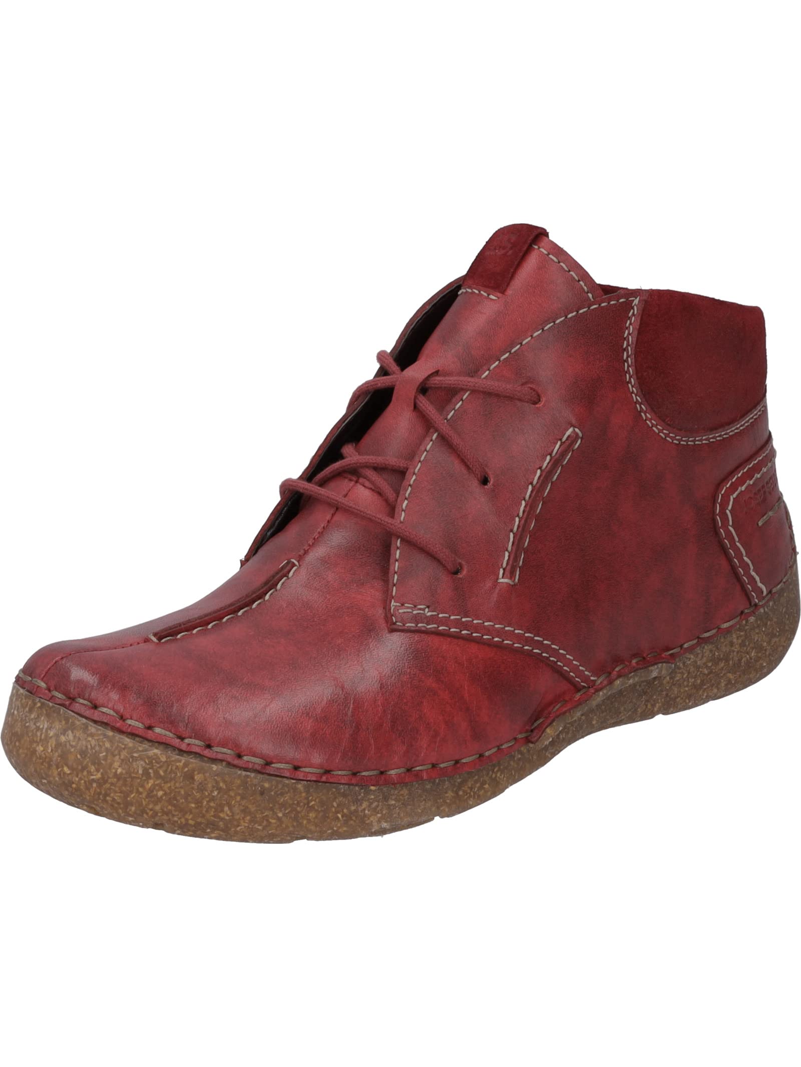 Josef Seibel Women's Fergey 65 Leather Lace-Up Ankle Boots - Comfortable Casual & Dress Shoes for Women - Perfect for Office, Travel & Everyday Wear