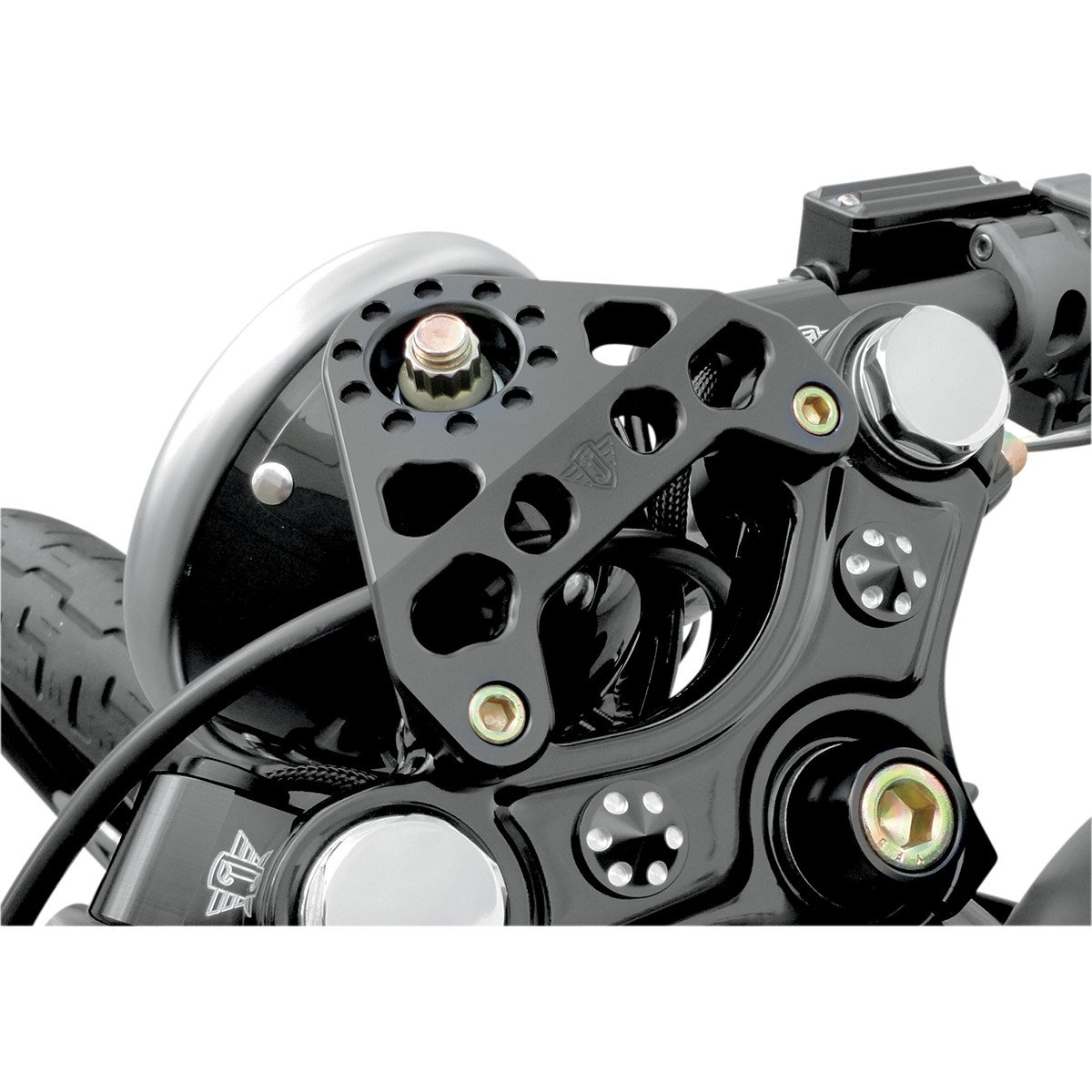 JOKER MACHINE BRACKET H-LITE XL92-11BK - Motorcycle Handlebar Mounting Bracket for Harley Davidson XL92 Models - Perfect for Custom Bike Builds & Upgrades