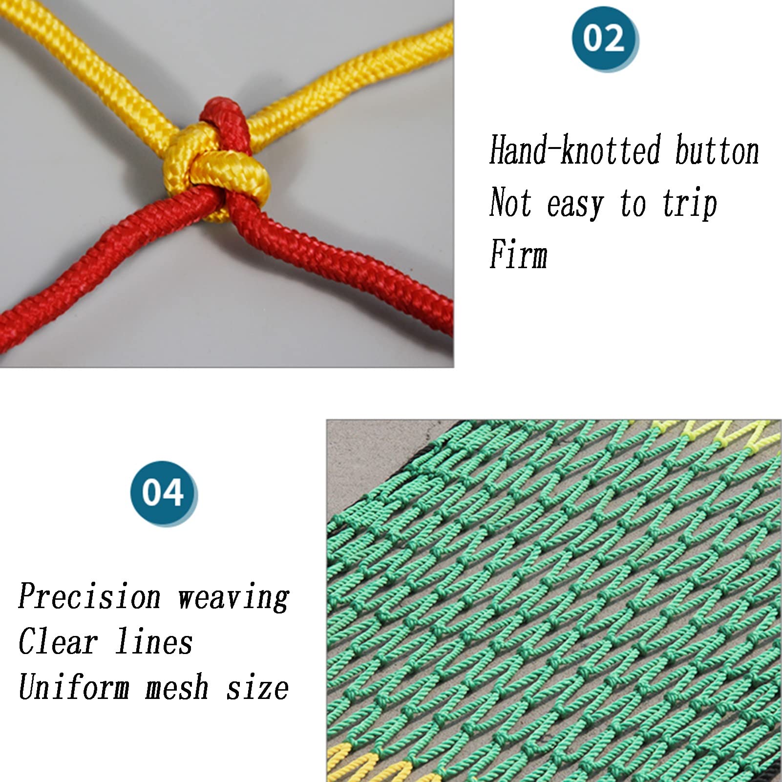 Durable Nylon Pet Safety Net - Anti-Falling Protection for Balcony, Window, Deck, Staircase & Fence - Customizable Colors (10cm Mesh, 3x6m/9.8x19.7ft) - Perfect for Cat & Dog Owners in Apartments & Homes