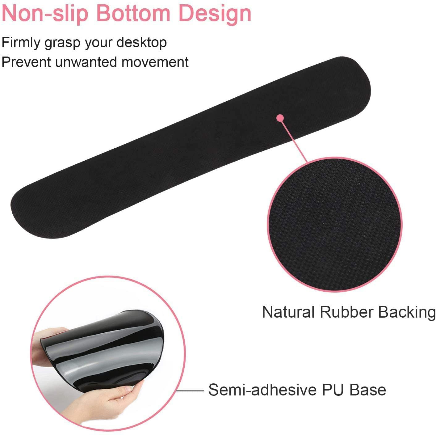 Ergonomic Keyboard Wrist Rest and Mouse Pad Set with Support - Purple Glitter Design for Pain Relief & Comfort | Perfect for Office Work, Gaming, and Long Computer Sessions