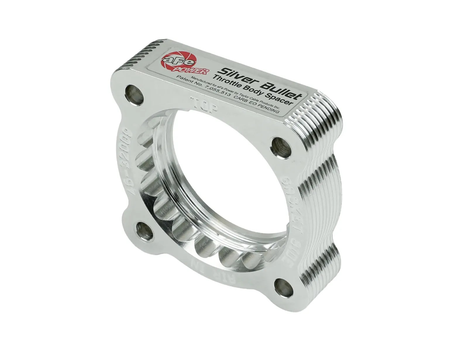 AFE Silver Bullet Throttle Body Spacer for 2008-2012 Ram 1500 4.7L V8 - Improves Airflow & Performance for Off-Road & Towing