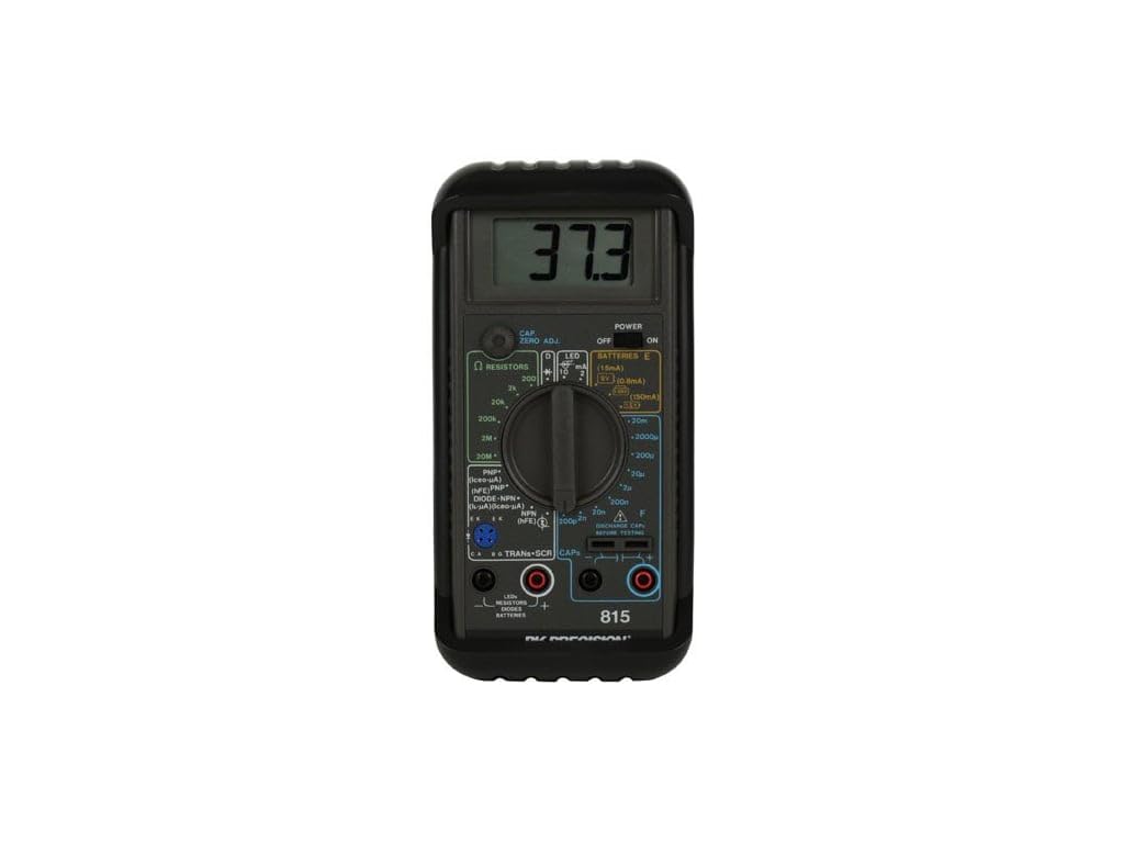 B&K Precision 815 Handheld Digital Component Tester - Test Resistors, Capacitors, Transistors & Diodes for Electronics Repair & DIY Projects
