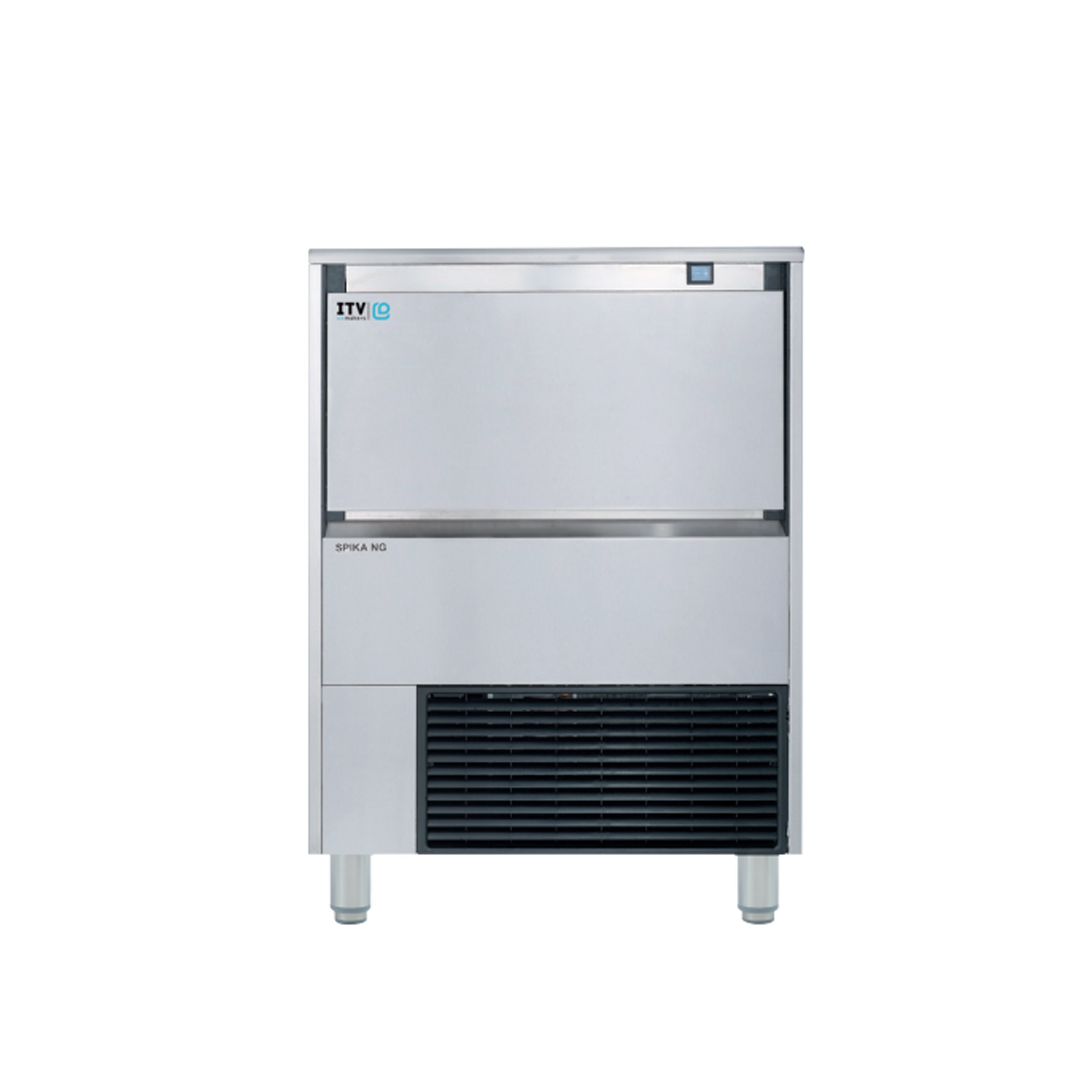 ITV SPIKA NG 230 Commercial Under Counter Ice Maker - Self-Contained Ice Cube Machine with 231lbs Daily Production - Perfect for Restaurants, Bars, and Cafes