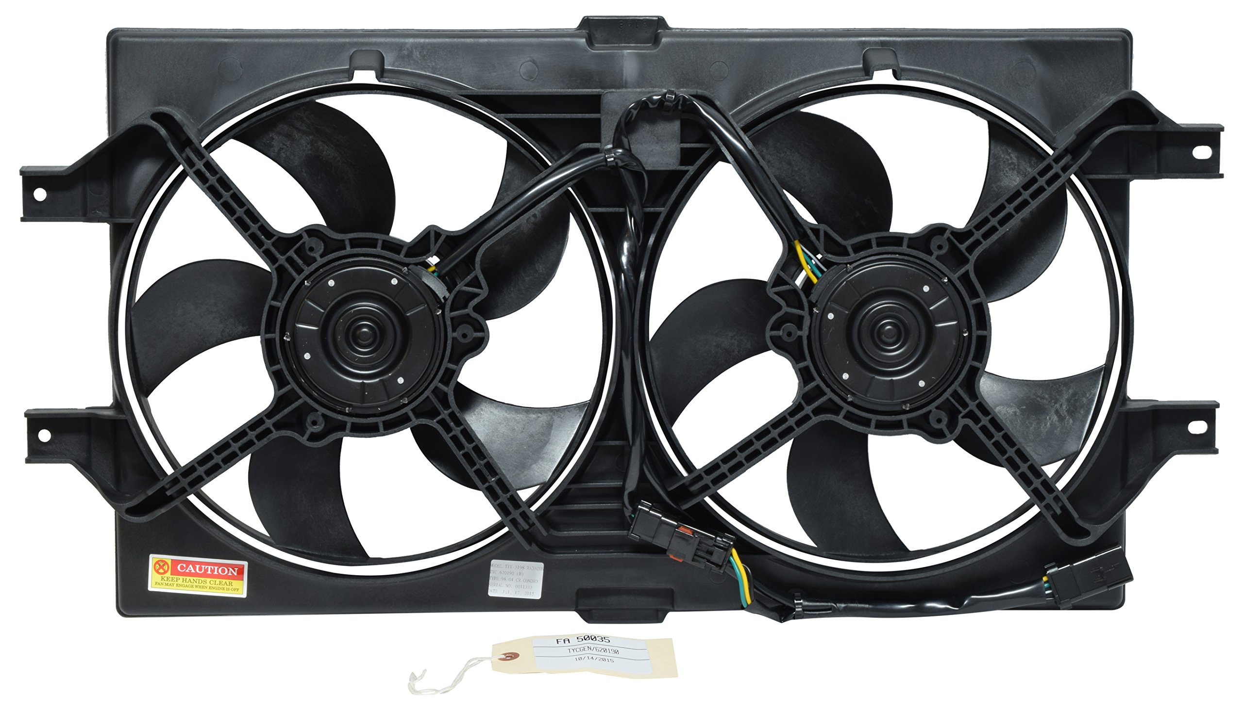 Universal Air Conditioner FA 50035C Dual Radiator & Condenser Fan Assembly Replacement - Compatible with Multiple AC Units, Perfect for Home & Commercial Cooling Systems