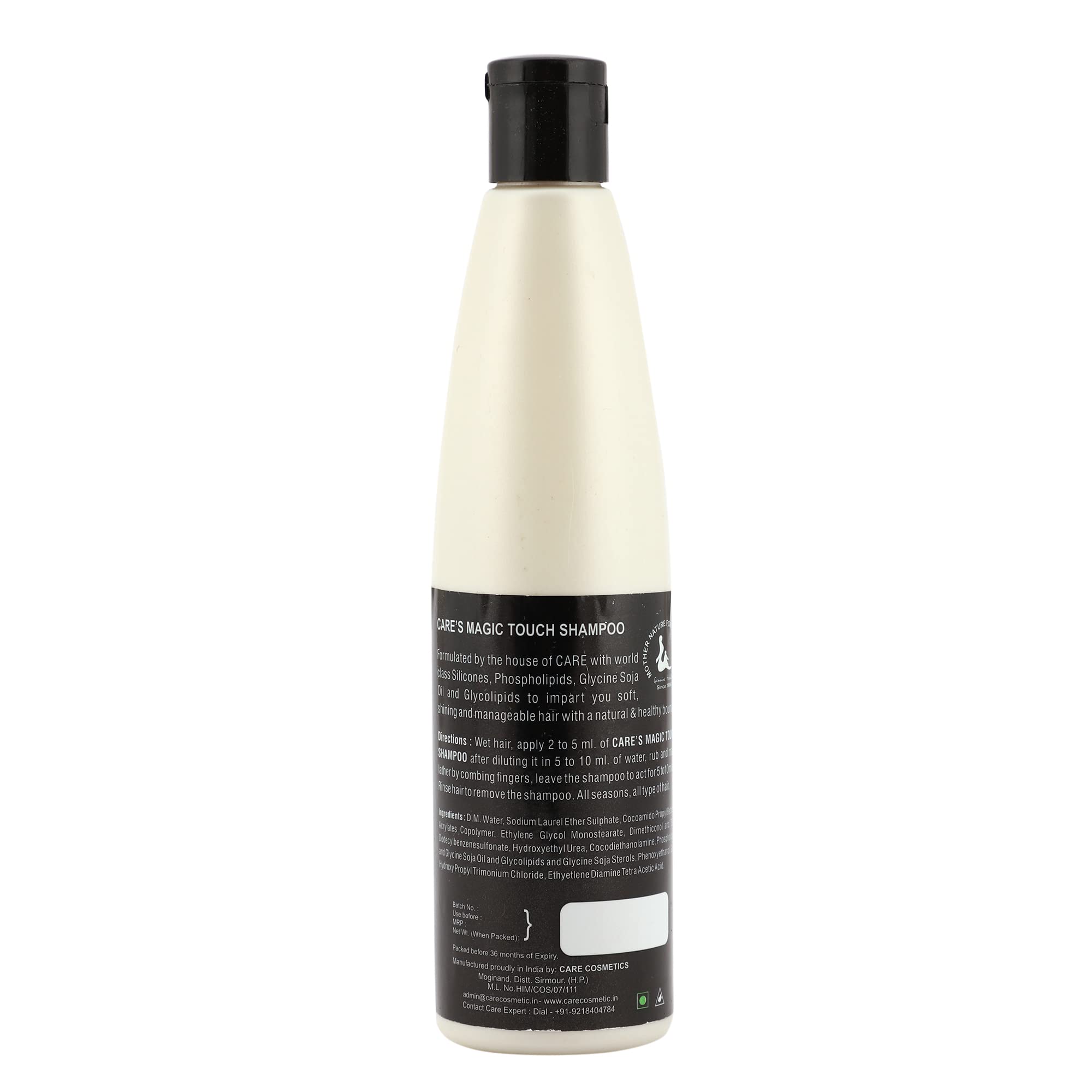 Care Cosmetics MAGIC TOUCH Anti-Hair Fall Shampoo with Glycine Soja Micro Oil & Essential Nutrients - 6 Benefits for Stronger Hair - 200ml (Pack of 1) - Perfect for Daily Hair Care & Scalp Nourishment