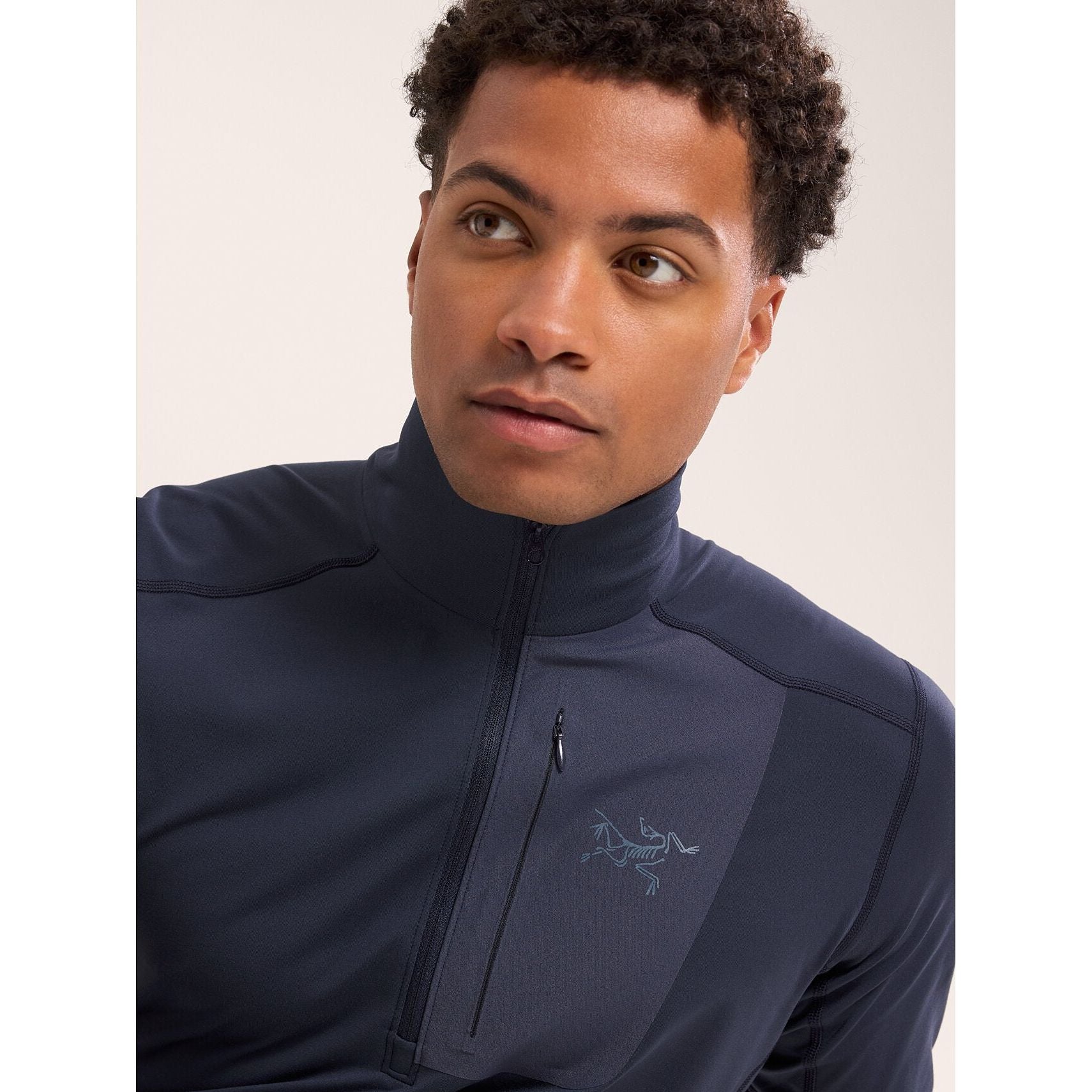 Arc'teryx Men's Rho LT Zip Neck Base Layer - Lightweight Merino Wool Thermal Shirt for Hiking, Skiing & Outdoor Activities
