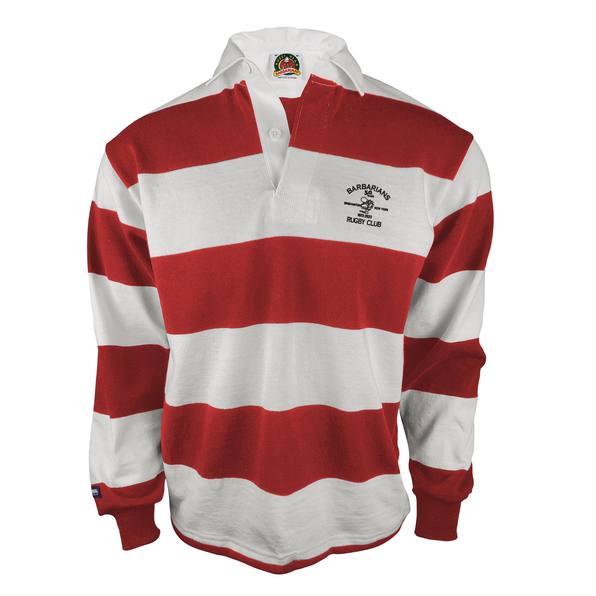 Binghamton Barbarians Traditional 4 Inch Stripe Rugby Jersey - Men's Rugby Shirt for Club & College Teams - Perfect for Matches, Training & Fan Wear