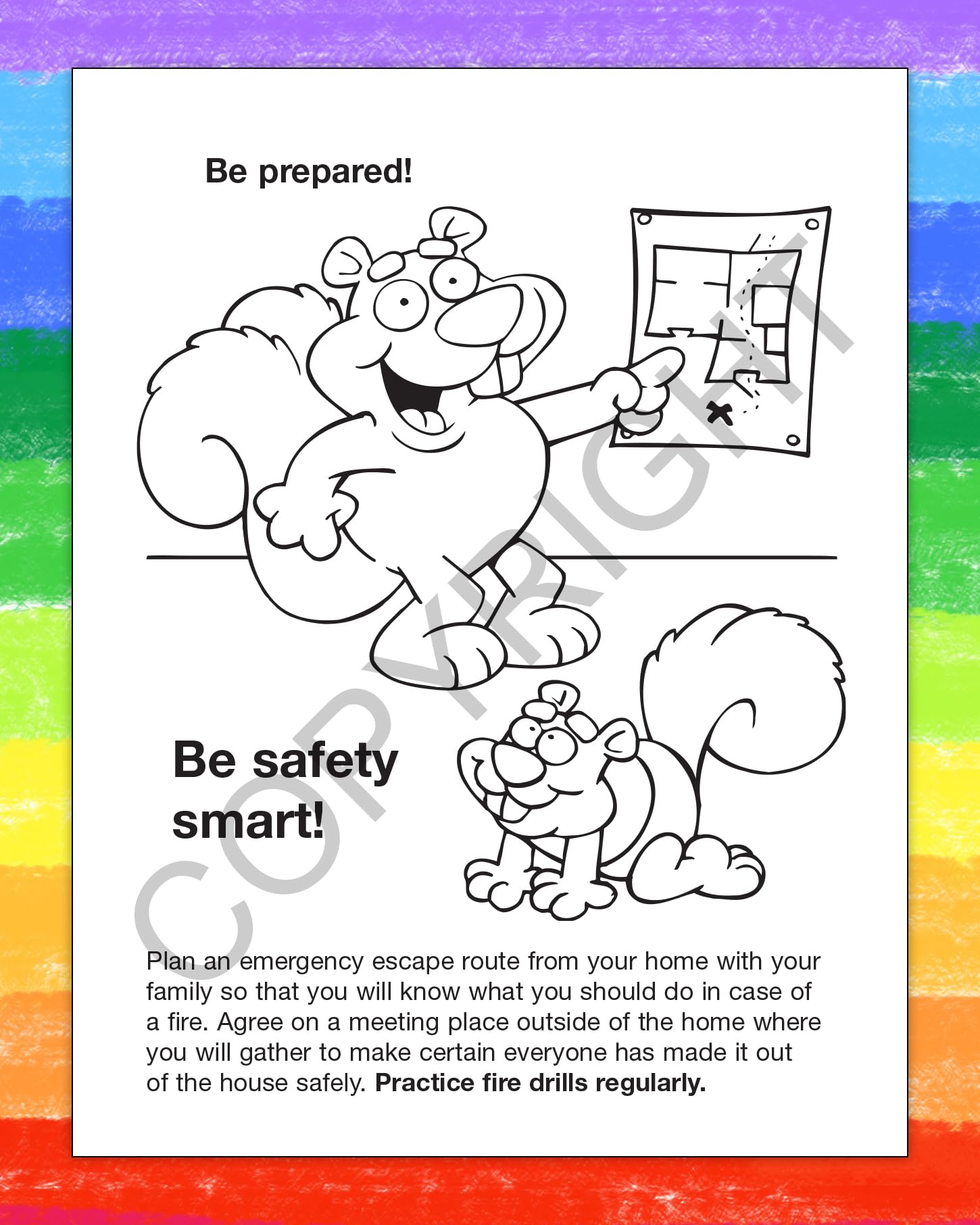 ZOCO Custom Fire Safety Coloring Books for Kids - 250 Bulk Pack with Crayons - Fire Prevention Educational Materials with Games, Puzzles & Activities - Perfect for Fire Station Visits, School Safety Lessons & Home Learning