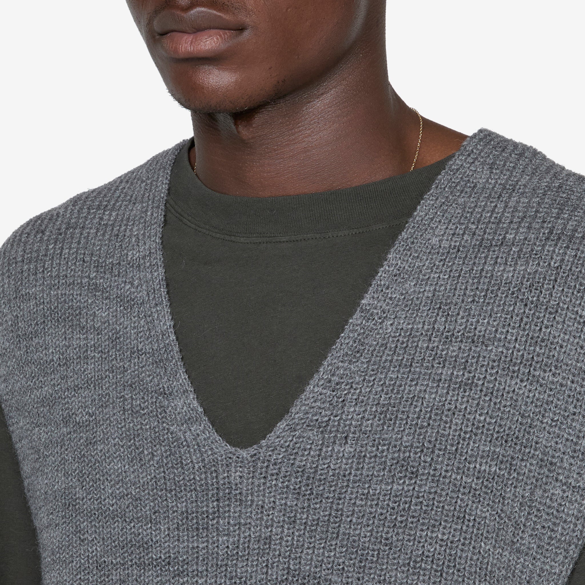Chunky Ribbed Slipover Sweater for Women - Soft Grey Knit Pullover - Perfect for Casual Outfits, Layering & Winter Fashion