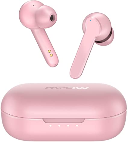 Mpow MBits S Wireless Earbuds Bluetooth 5.0 Headphones with 30H Playtime, IPX7 Waterproof, Noise Cancelling Mic - Perfect for Gym, Running & Travel