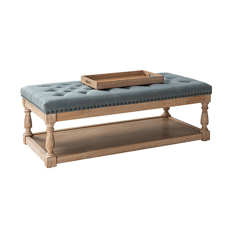 Isaak Upholstered Storage Ottoman Bench with Lift Top - Extra Seating & Hidden Storage for Living Room, Bedroom, or Nursery - Perfect for Blankets, Toys & Home Organization