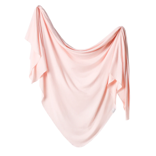 Copper Pearl Swaddle Blanket - Soft & Breathable Baby Wrap for Newborns - Blush Pink - Perfect for Swaddling, Nursing & Stroller Use