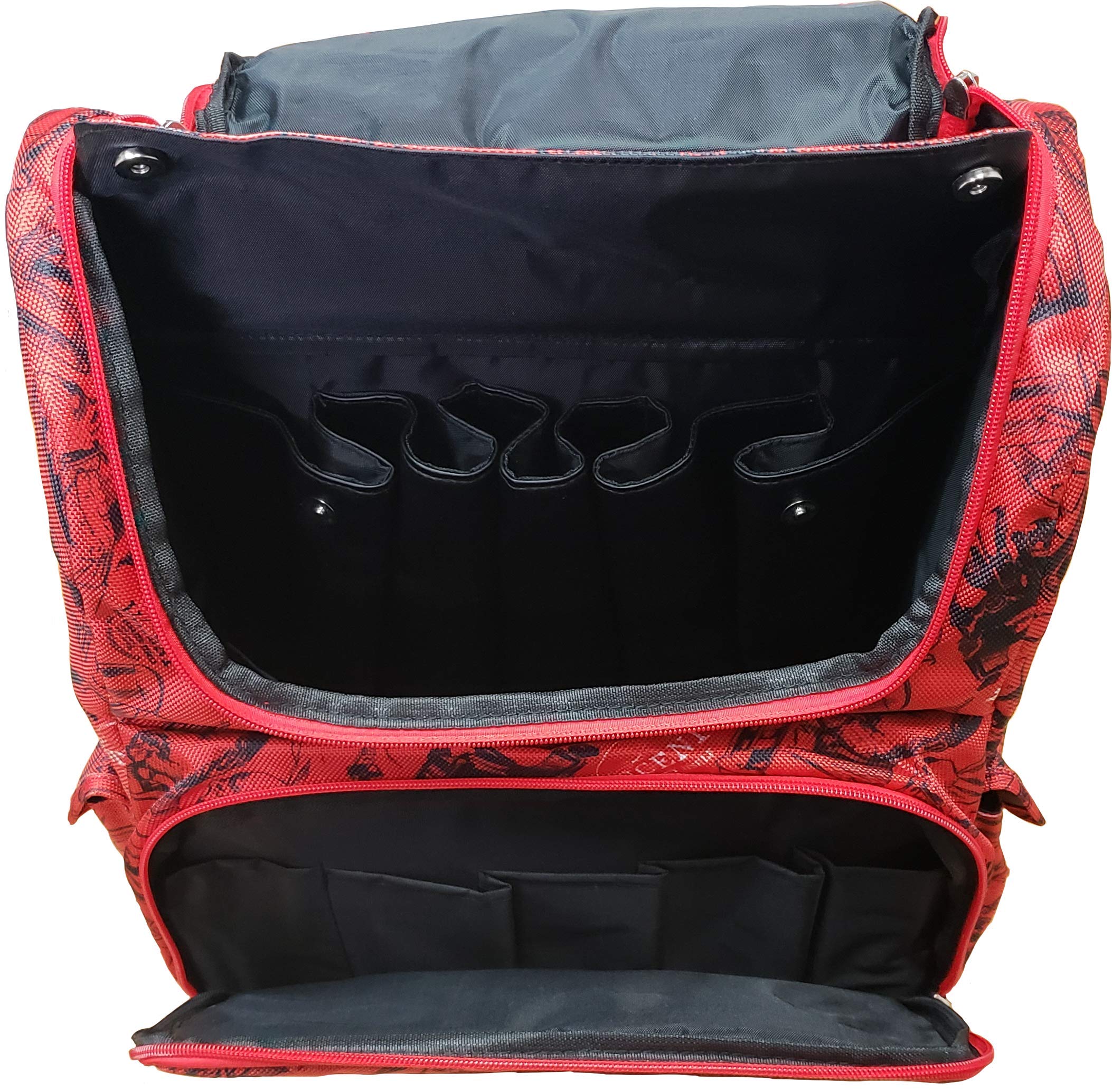 Vincent Master Professional Barber Backpack - Stylish Travel Hair Stylist Bag for Cosmetologists (Red) | Perfect for Salon Visits, Mobile Hair Services & Barber School