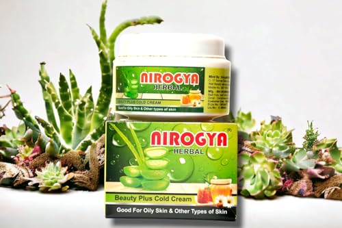 NIROGYA Herbal Natural Multipurpose Beauty Cream for Face, Body & Hands – Anti-Aging, Moisturizing & Skin Brightening Solution – Perfect for Daily Skincare Routine & Night Care