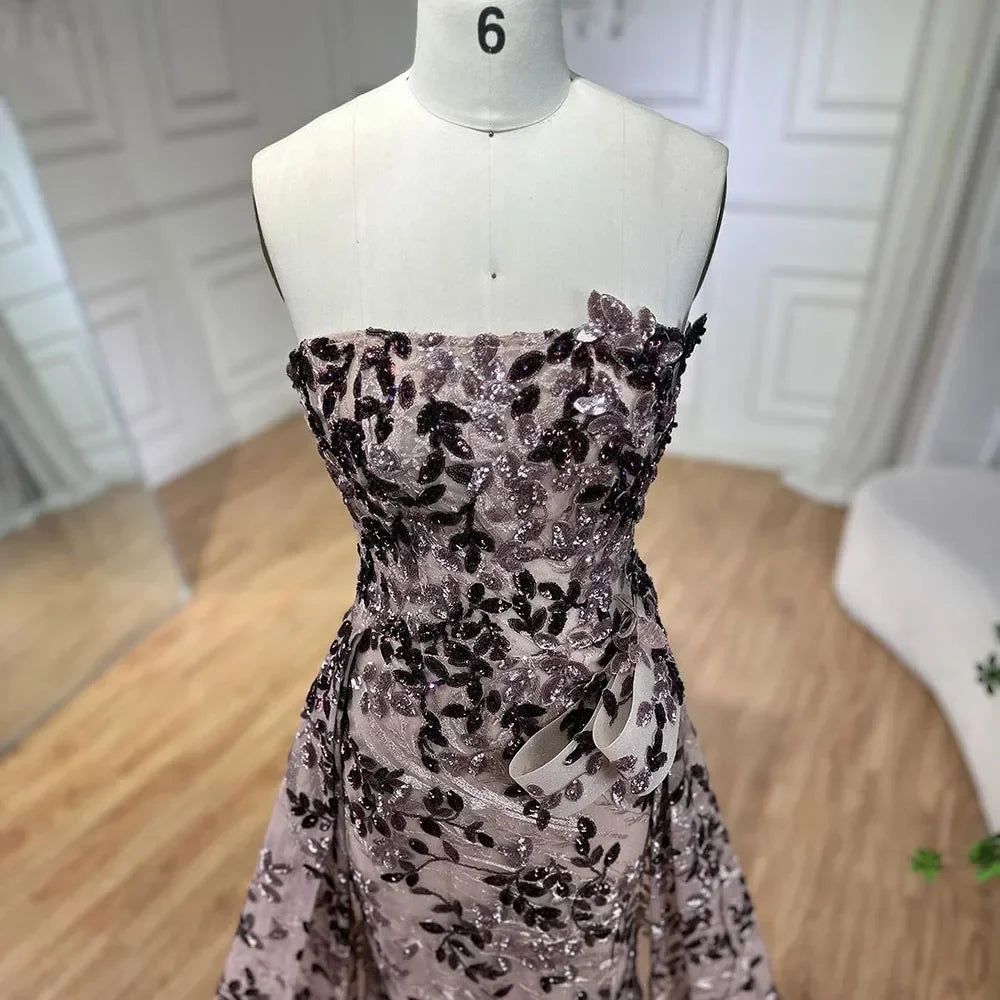 Elegant Pink A-Line Off-the-Shoulder Beaded Sequins Evening Dress for Women - Luxury Dubai Party Gown for Weddings, Galas & Special Occasions