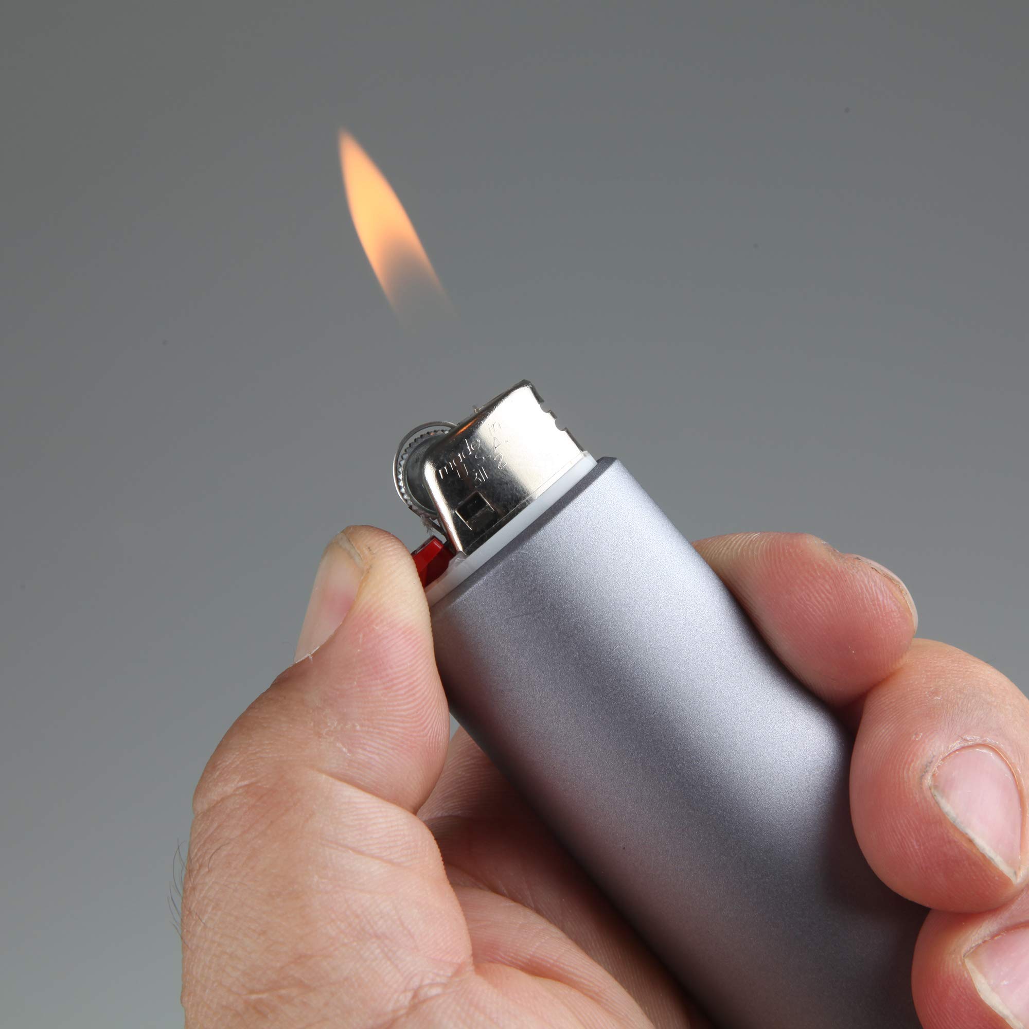 Stinger BIC Lighter Case with Window Breaker & Fidget Spinner - Car Emergency & EDC Accessory