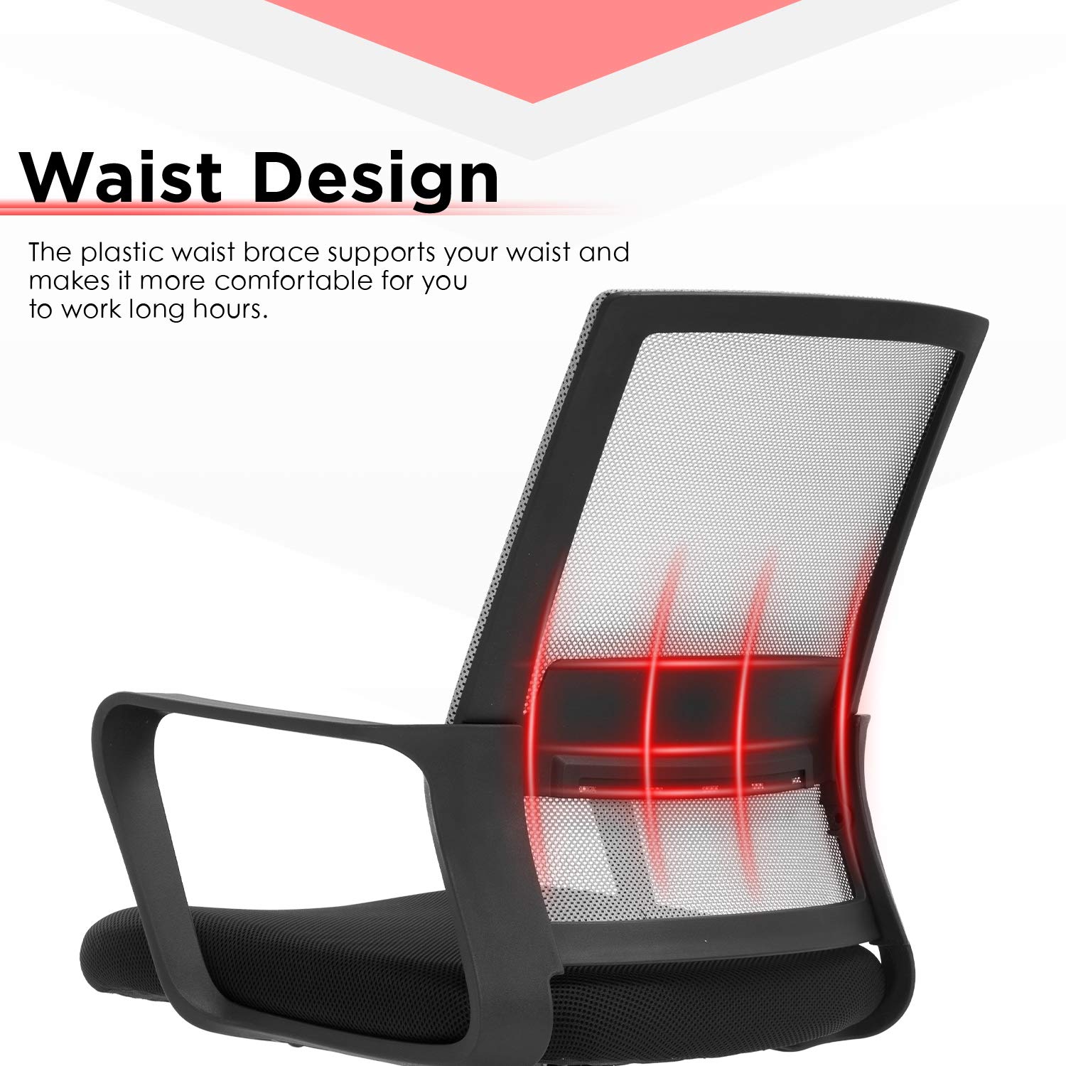 Ergonomic Mesh Drafting Chair with Adjustable Foot Ring - Tall Office Chair for Standing Desks, Mid-Back Support Computer Desk Chair (Grey) - Perfect for Architects, Artists & Long Work Sessions
