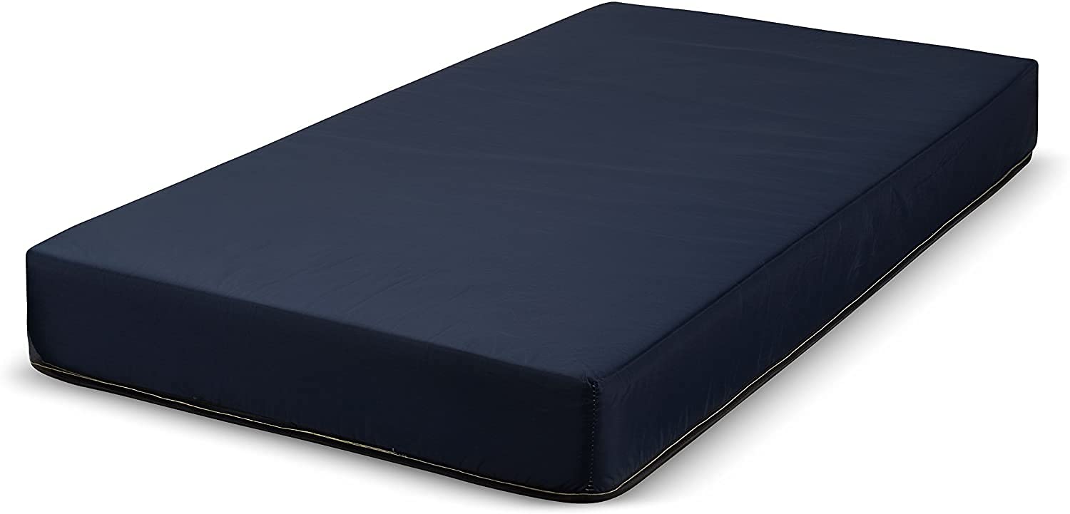 Dream Solutions USA 6 Inch Memory Foam Mattress with Breathable Blue Nylon Cover - Twin XL Size (36x79x6 Inches) - Made in USA - Perfect for Dorms, Guest Rooms & RV Beds