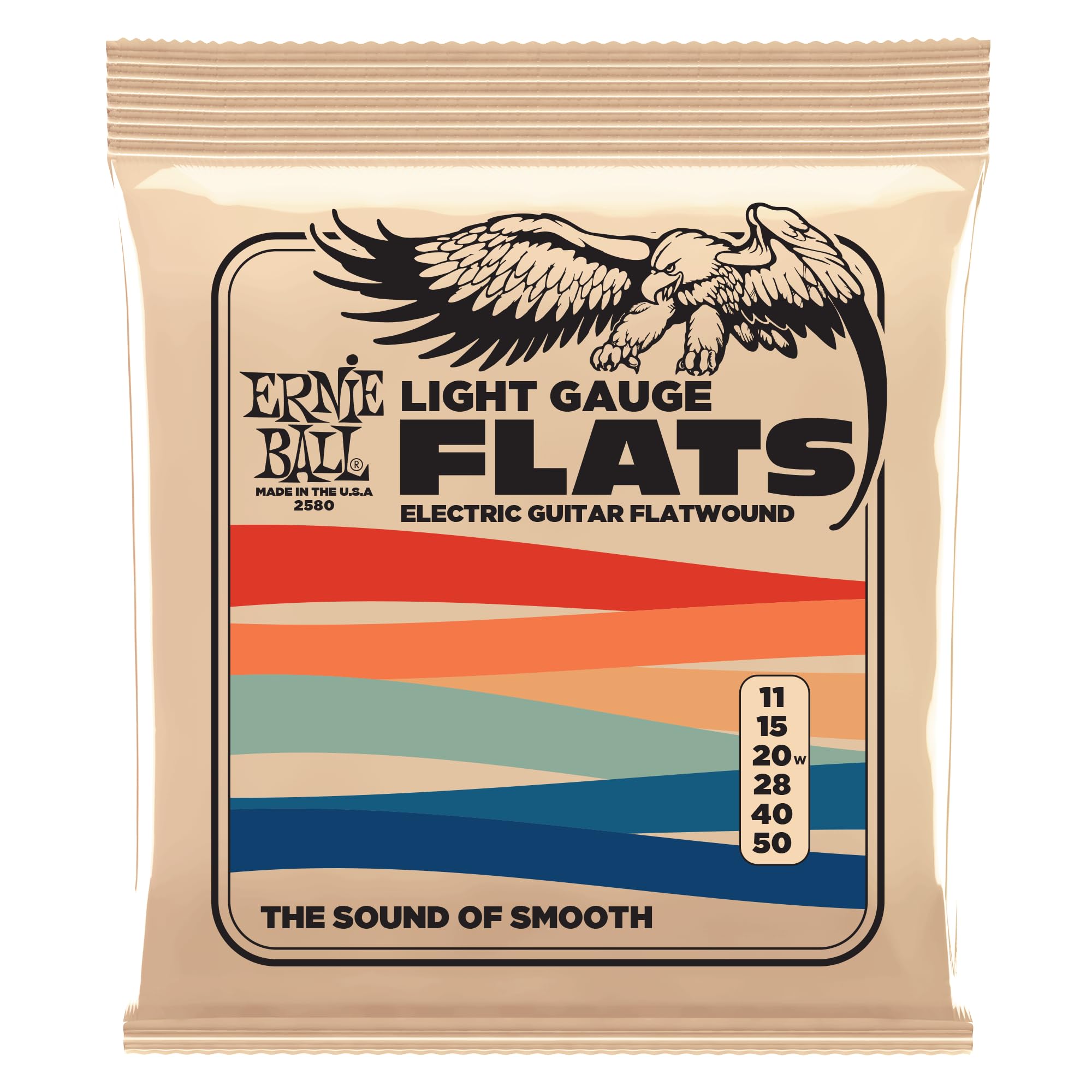 Premium Light Stainless Steel Flatwound Electric Guitar Strings - 11-50 Gauge for Smooth Playability & Warm Tone - Perfect for Jazz, Blues & Studio Recording