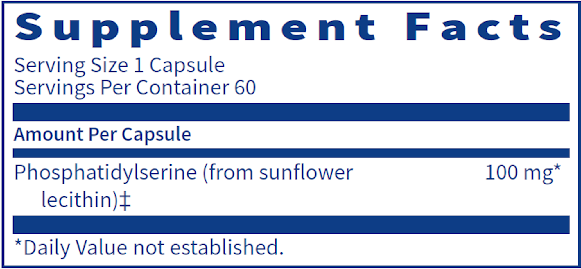 Premium Phosphatidylserine (PS) Supplement for Brain Health & Cognitive Support - Ideal for Memory, Focus & Stress Relief