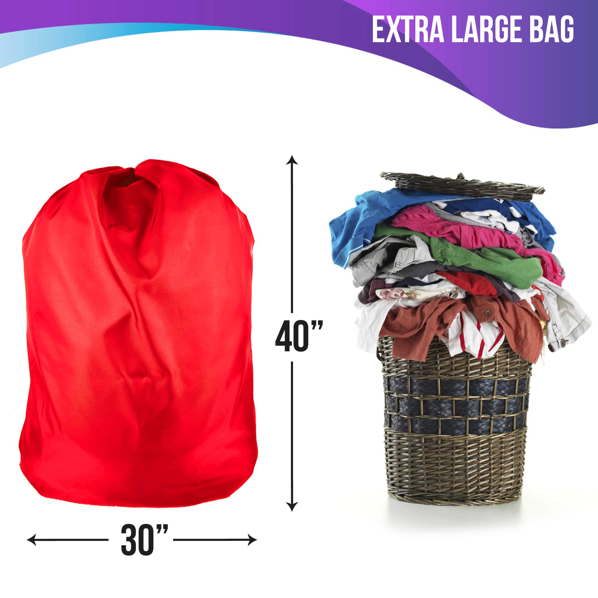 Heavy Duty Nylon Laundry Bags 30