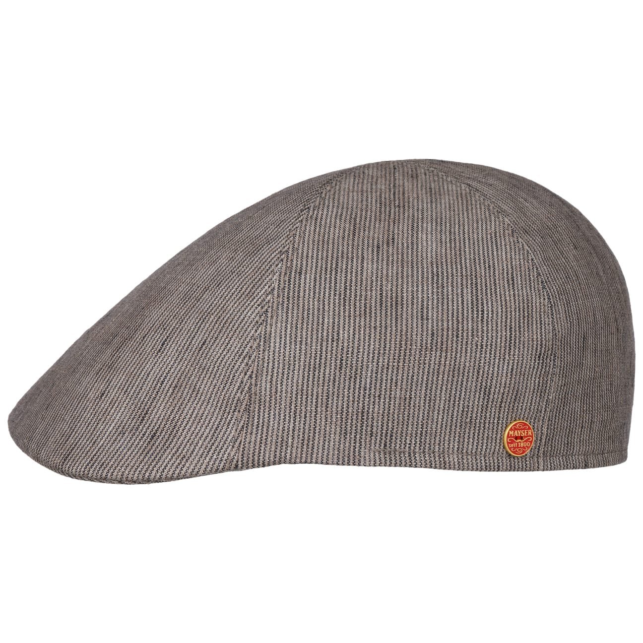 Stylish Mayser Paddy Stripes Flat Cap for Men - Classic Irish Tweed Newsboy Hat for Casual Outfits & Outdoor Adventures
