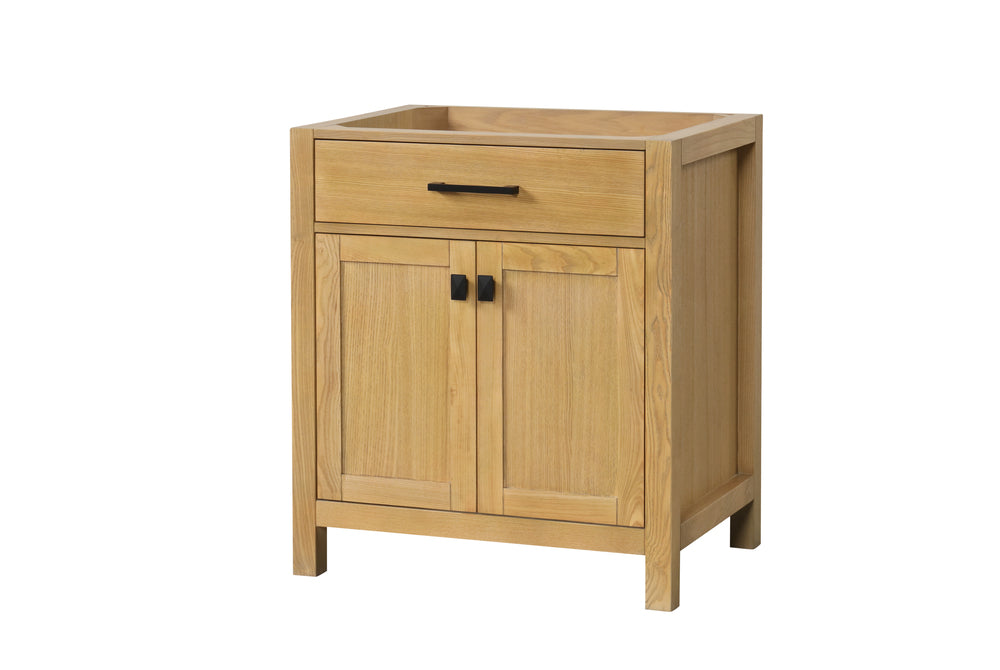 29.5 Inch Single Bathroom Vanity in Desert Oak - Modern London Style Bathroom Vanity with Sink for Small Spaces, Perfect for Apartments & Powder Rooms