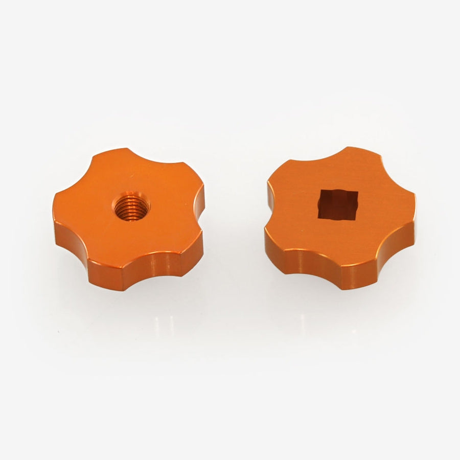 ADM Accessories CGEM Knob Upgrade - Two Orange Anodized Spreader Bar Knobs for CGEM SB OR | Telescope Mount Replacement Parts for Astronomy Enthusiasts