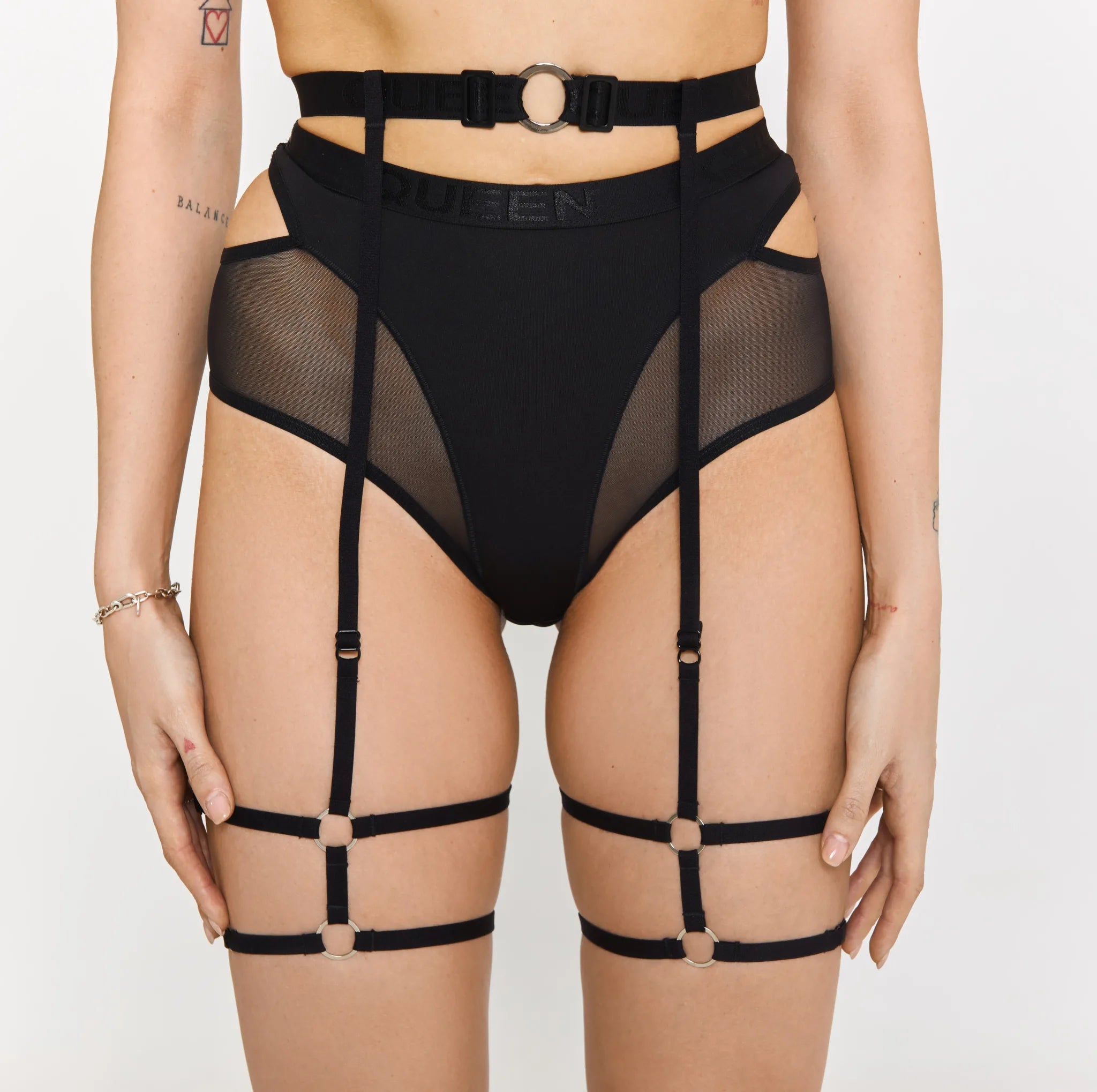 Sexy Black Lace Garter Belt for Women - Elegant Bridal Lingerie & Boudoir Accessories for Wedding Night, Valentine's Day & Special Occasions