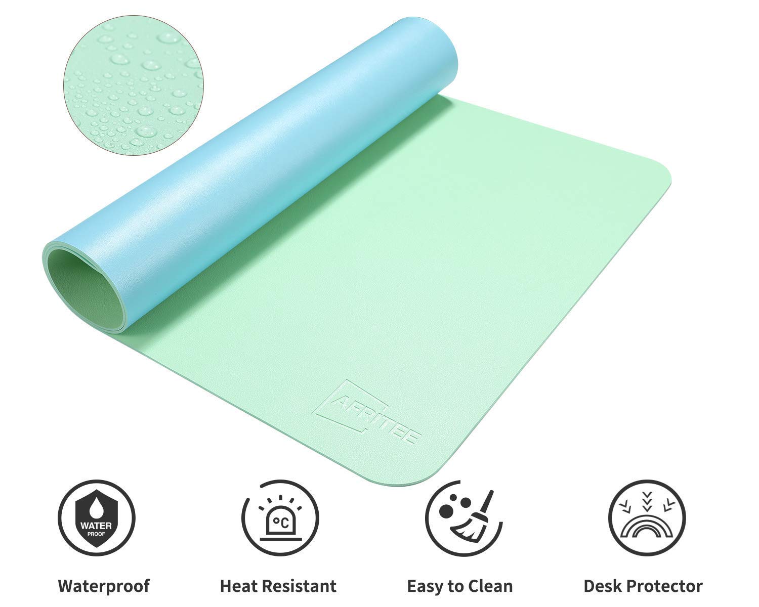 AFRITEE Large Desk Pad Protector Mat - 31.5
