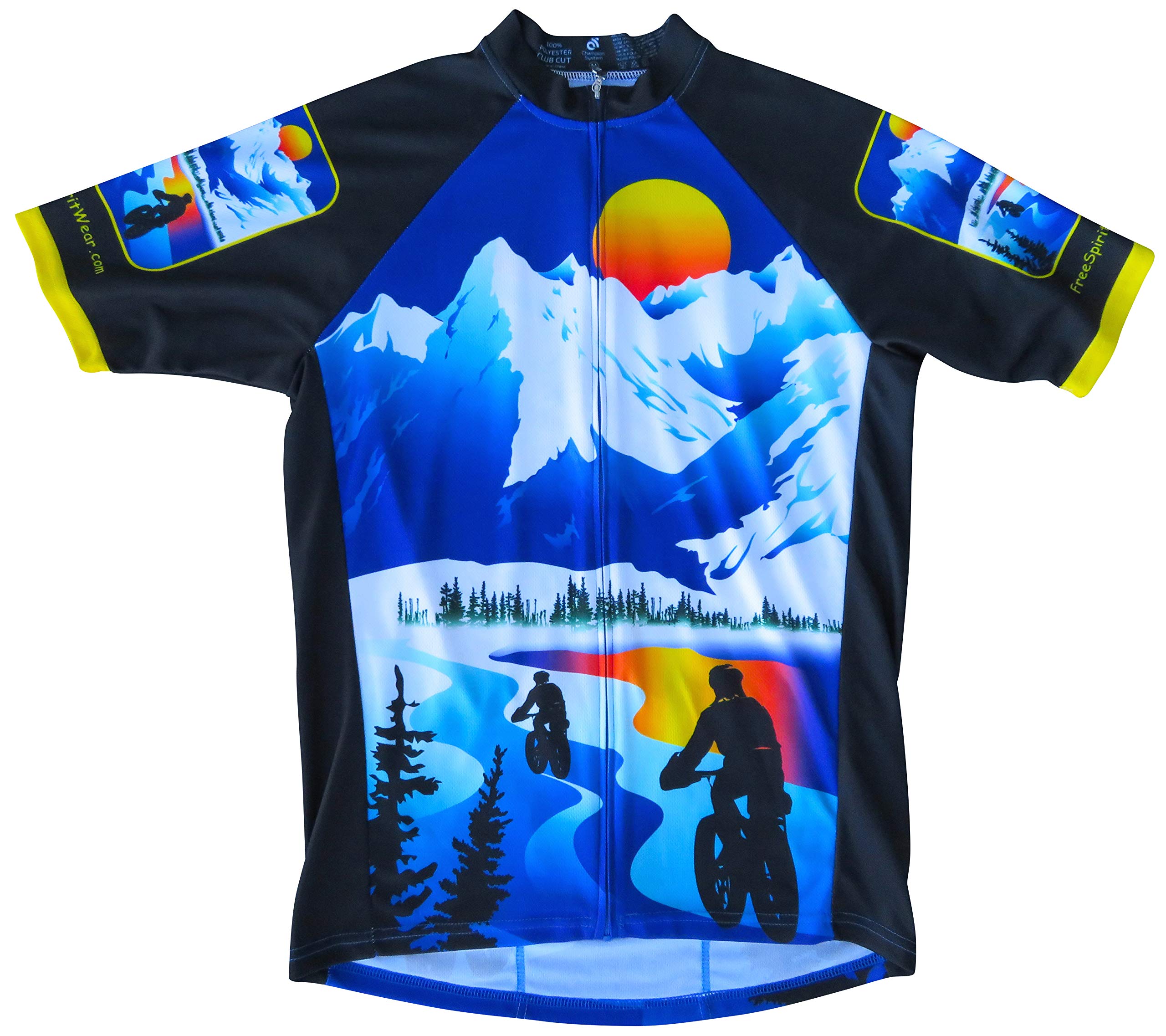 Premium Alaska FatBike Cycling Jersey for Men & Women - Breathable Moisture-Wicking Bike Shirt for Winter Riding & Outdoor Adventures