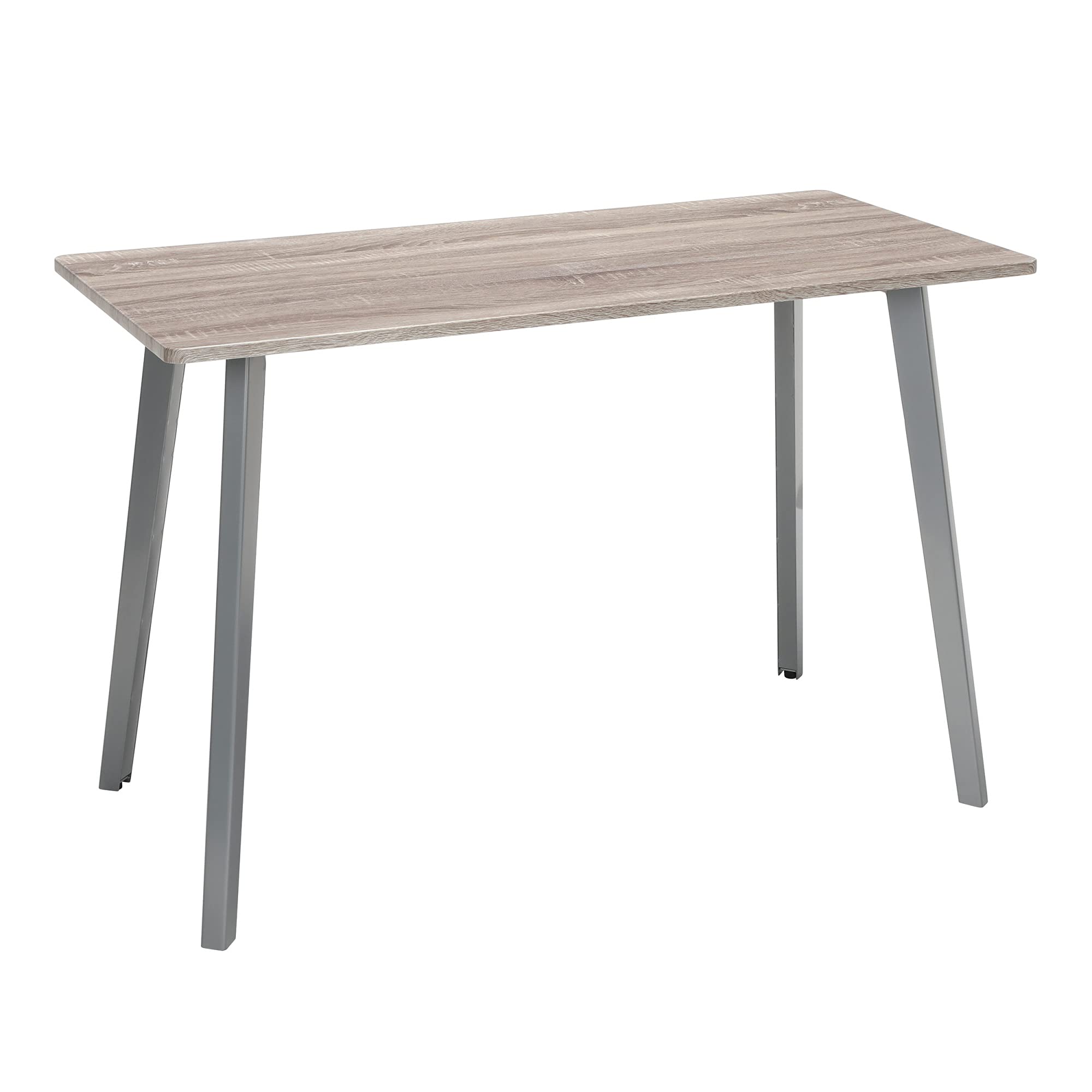 Ergode 48 Inch Modern Computer Desk in Driftwood Finish - Sturdy Home Office Desk for Work & Study, Perfect for Small Spaces & Gaming Setups (1048-SLV-DWD)